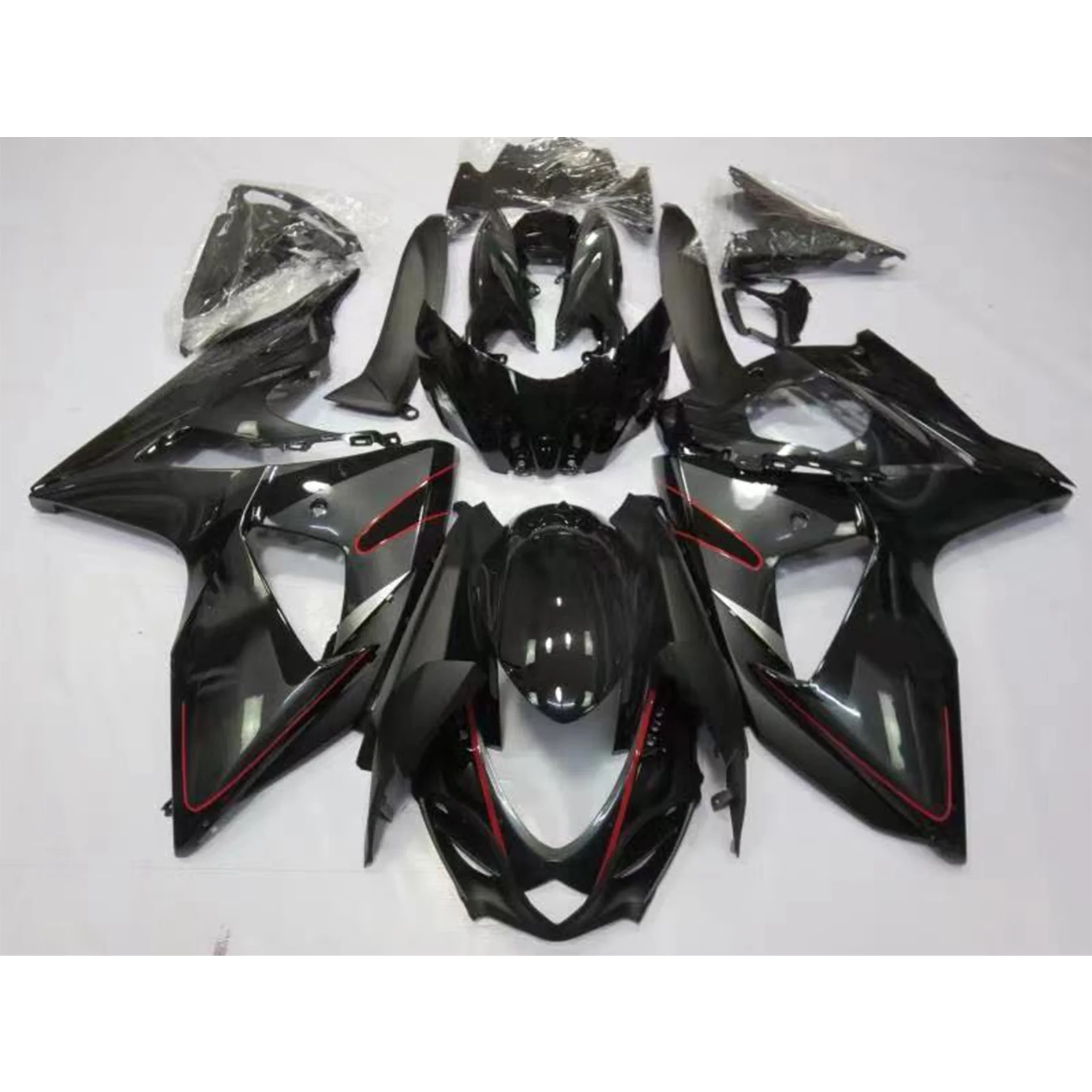 

2022 WHSC Matte Black And Red OEM Motorcycle Accessories For SUZUKI GSXR1000 2009-2016 Custom Cover Body Plastic Fairings Kit, Pictures shown