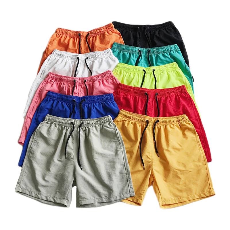 

Blank Men's Beach Board Shorts Casual Quarter Shorts Wholesale Loose Waterproof Surf Swim Trunks Shorts For Men