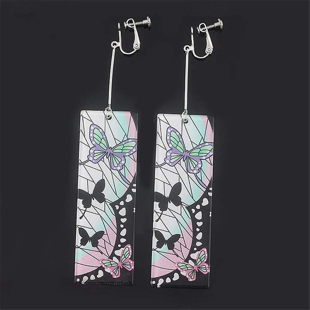 

Demon Slayer Tanjiro Anime Earrings Kimetsu No Yaiba Hanafuda Earrings Anime Cosplay Accessories For Womens Girls