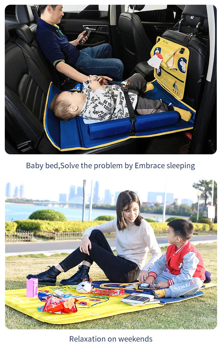 Foldable Rear Seat For Car Bed Back Seat Sleeping Pad Travel Bed