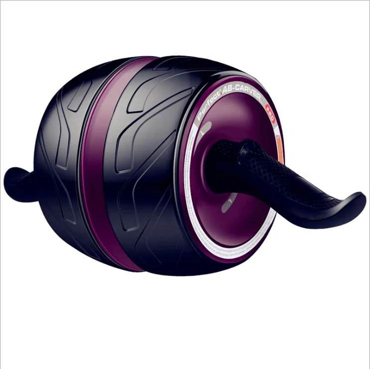 

wholesale fitness Abdominal wheel roller double exercise wheel, Black/purple/blue/yellow/pink/red/green
