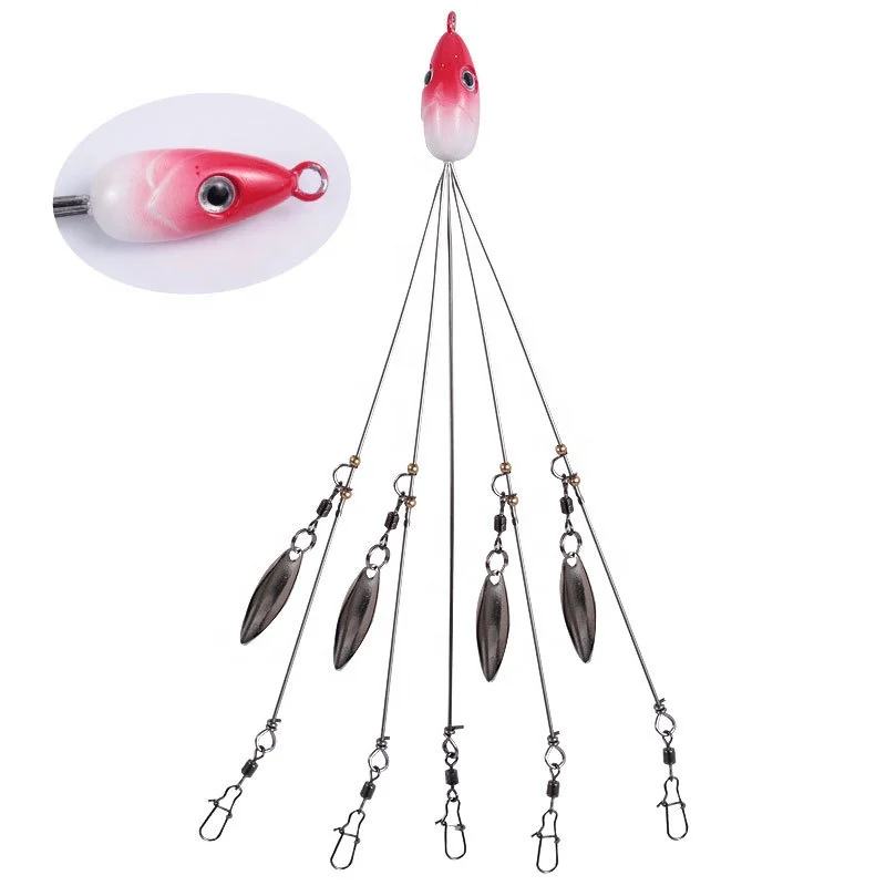 

Hot selling 17.5g alabama group fishing sequin lure soft bait metal spoon lure, 6 colors
