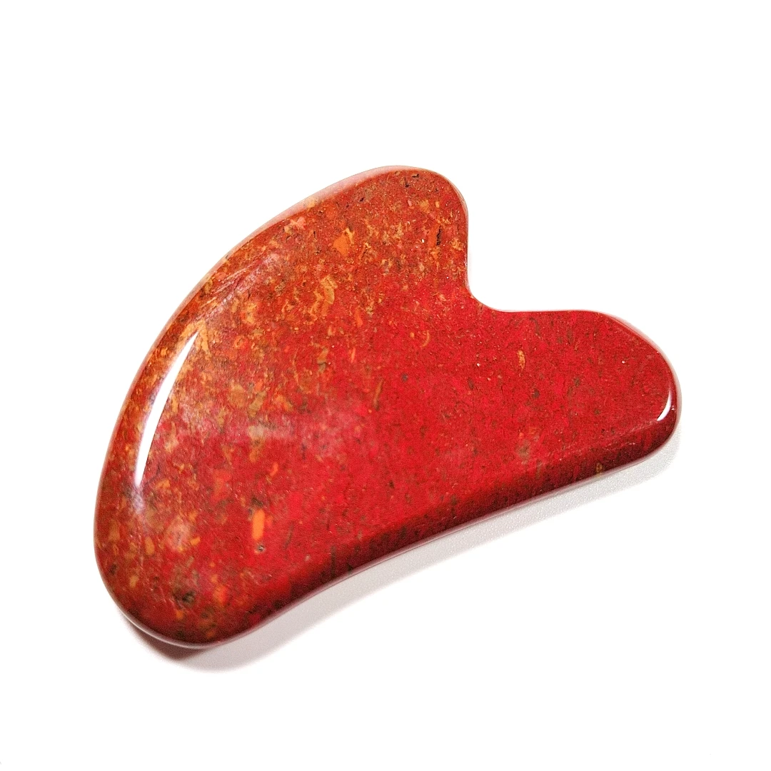 

Customized logo beauty personal care natural mookaite jasper gua sha guastone