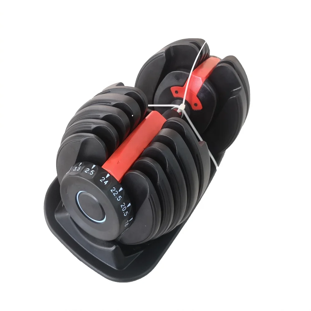 

2021 man power 24kg adjustable dumbbells for sale, Red+black / yellow+black / purple+black