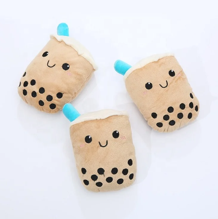 

Boutique Boba Milk Tea Dog Toy with Squeakers Stuffed Boba Bubble Tea Plush Squeaky Soft Fluffy Plush Boba Dog Toy