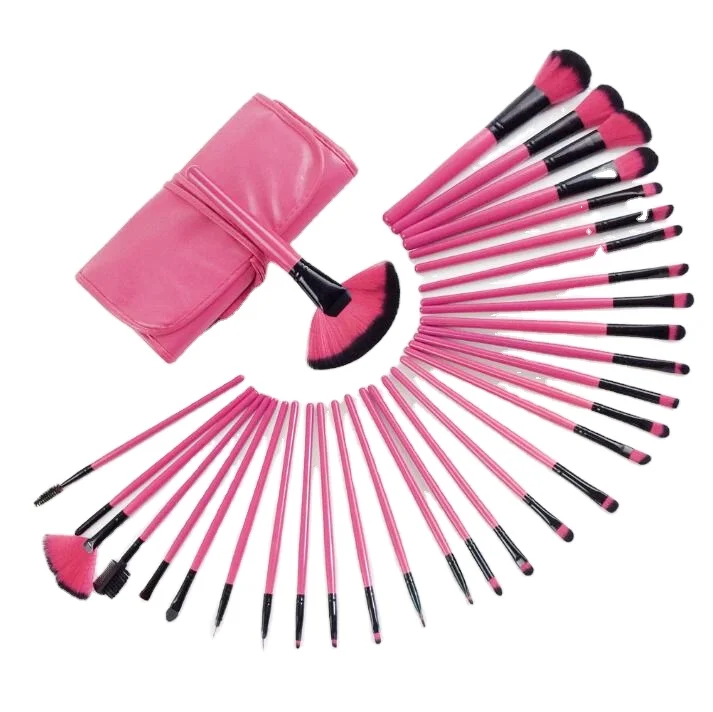 

New 32pcs Make Up Brush Private Label Wholesale Makeup Brushes High Quality Makeup Brush Set, Customized color