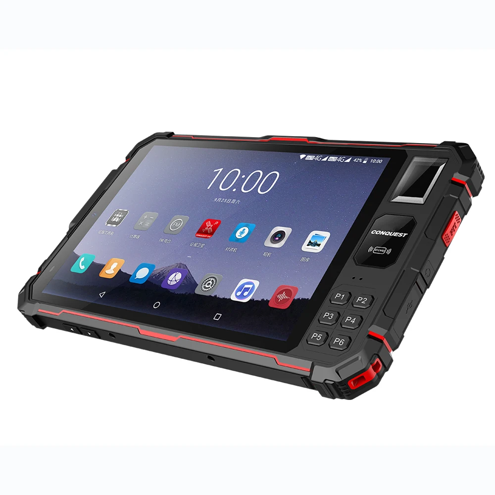 

CONQUEST S22 ATEX 120dB speaker Industry Fingerprint NFC IR Android 4G 5G rugged tablet with usb port for oil and gas zone