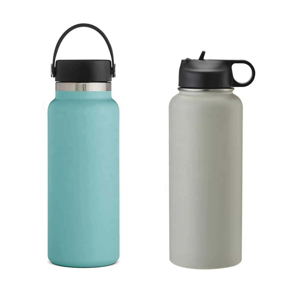 

Custom Eco friendly wide mouth design double wall stainless steel flask vacuum insulated outdoor sport reusable water bottle