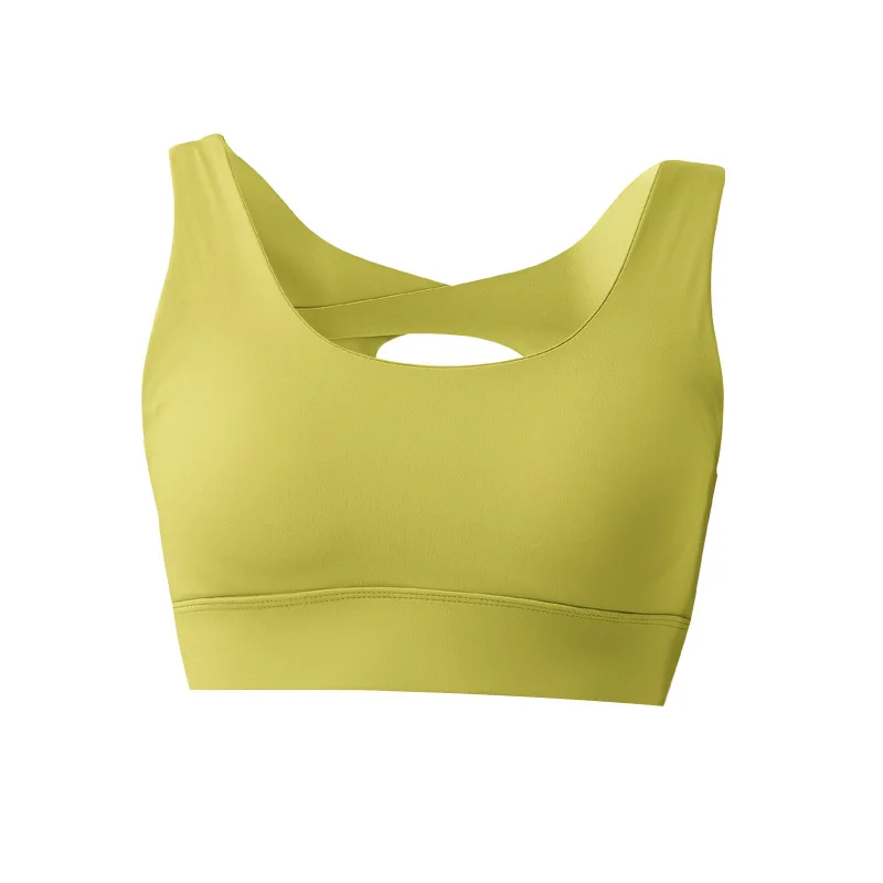 

European and American beauty back women's one-piece seamless yoga bra yoga clothes underwear vest elastic shockproof sport