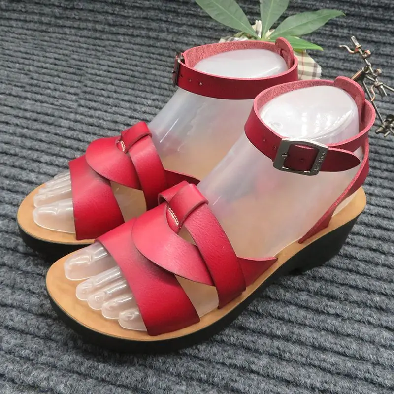 

De Couro Keilabsatz Sandals For Women Custom Logo Design Verao Des Sandal Anak Perempuan 2020 Sandals Beach Easy Victoria