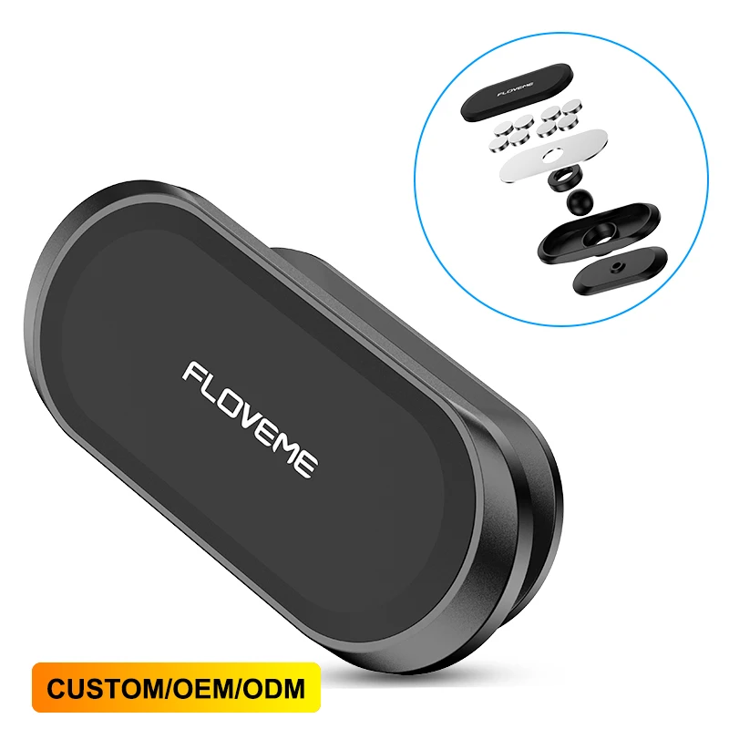 

Free Shipping 1 Sample OK New 360 Rotating Magnet Cell Phone Accessories Stand Holder Magnetic Car Phone Holder Custom Accept, Black mobile phone holder