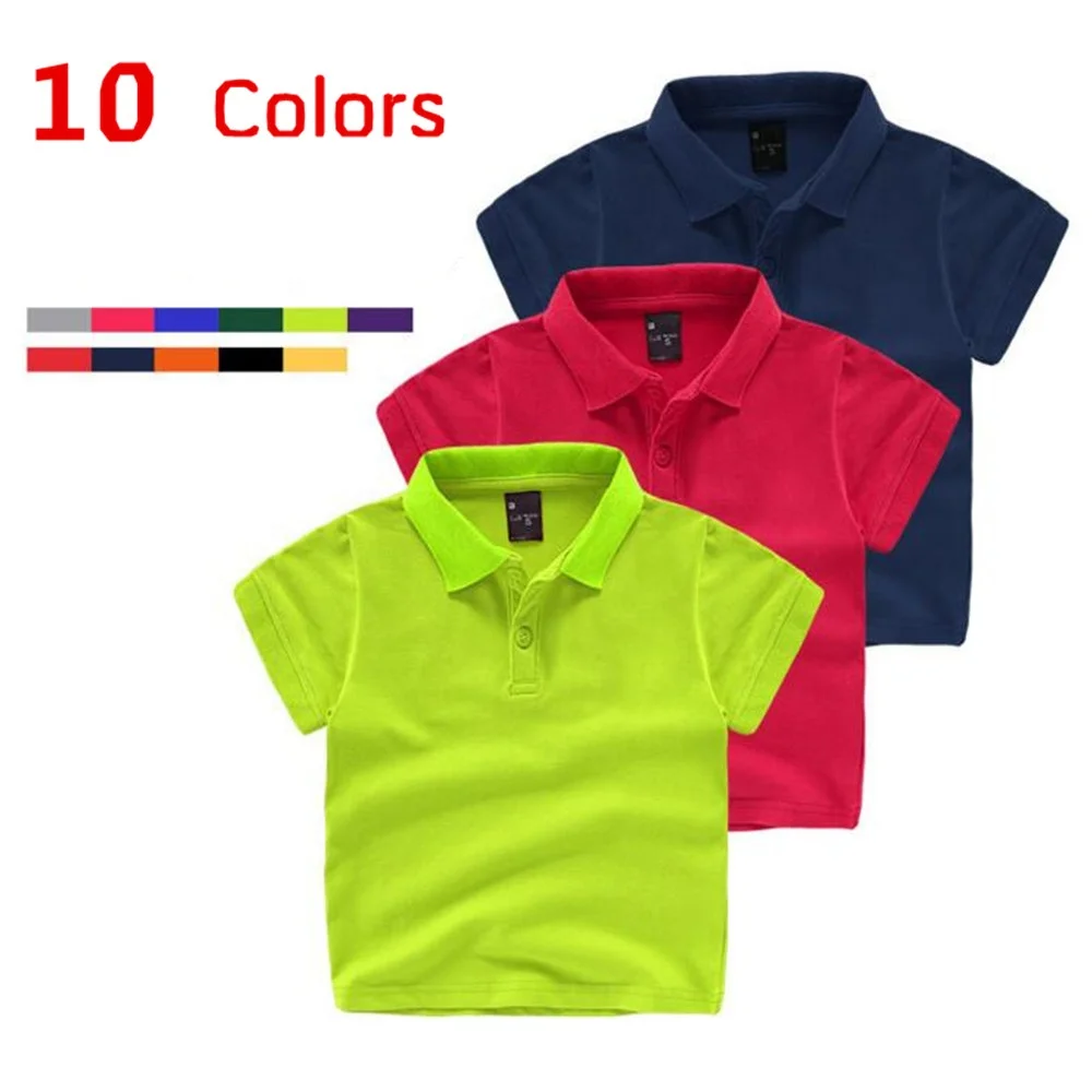 

custom embroidery logo children polo t shirt kids boys girl polo shirt