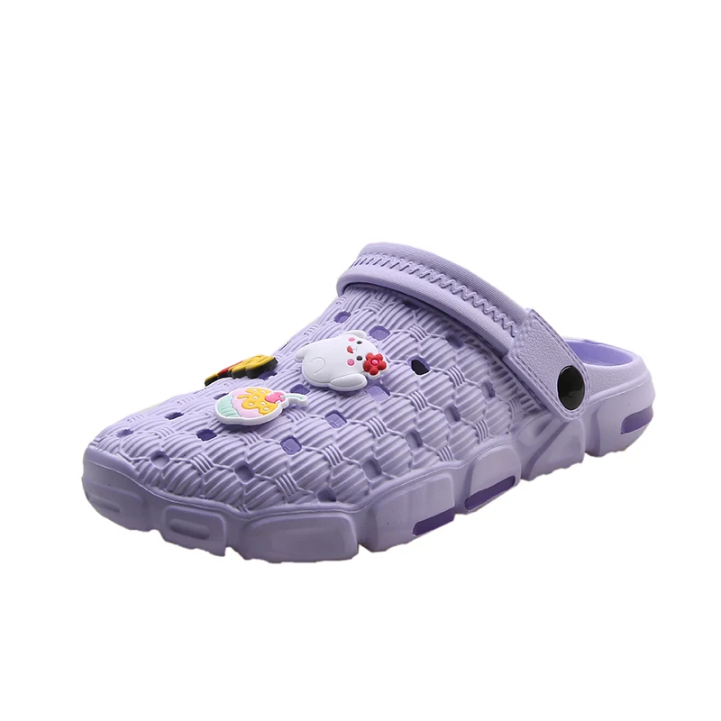 

Women Clog Slippers Slip on Breathable Beach Footwear Anti-Slip Waterproof Bathroom Outdoor Slides, Solid color