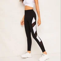 

2019 New kind of wholesale Sexy side lace high waist hip lifting quick drying leggins women yoga pants ropa deportiva