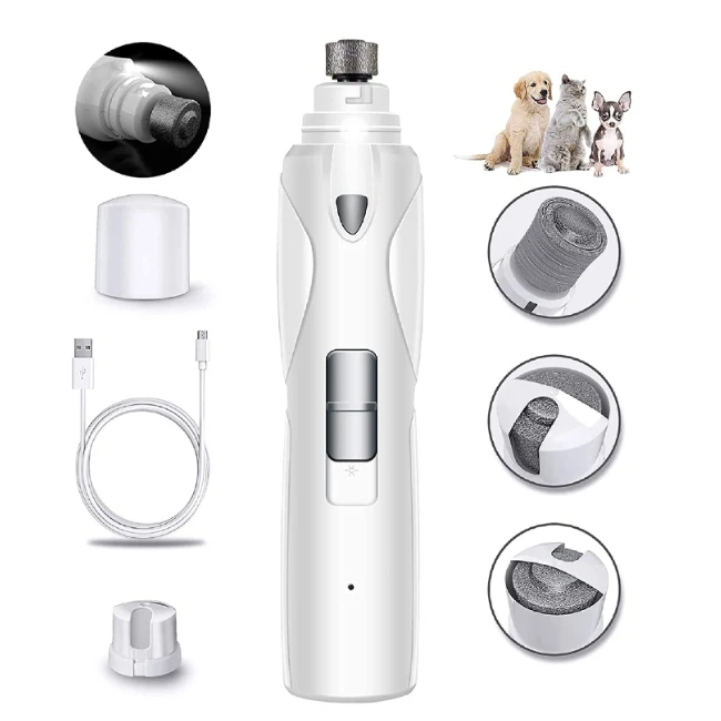 

Upgraded Quiet Pet Nail Trimmer With Led Light Nails Grooming Dog Nail Grinder