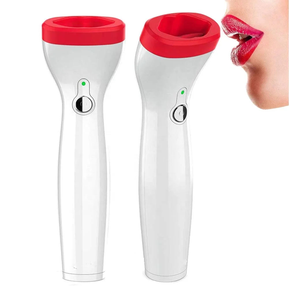 

Private Label Silicone Electric Lip Plumper Device Care Tool For Lady Fuller Lips Enhancer Plump Sexy 3 Gears, White+red, customized color