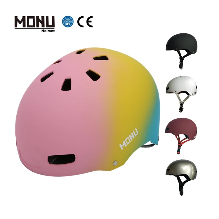 

MONU Wholesale Safety Skateboard Cycling Urban E-bike Skateboarding Helmet Road Bike Bicycle Scooter Helmet for Adults