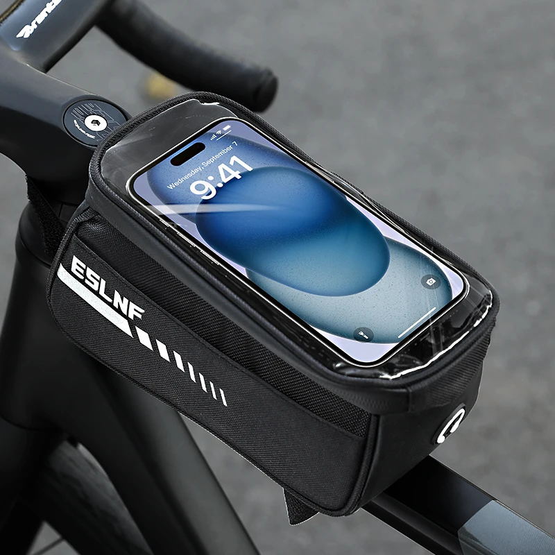 

Cycling Touchscreen Cellphone Bag Waterproof Frame Top Tube Bicycle Phone Bag