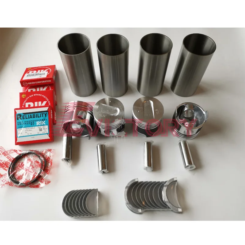 

For Mitsubishi excavator spare parts S4L S4L2 S4L-2 rebuild overhaul kit + valves+guides