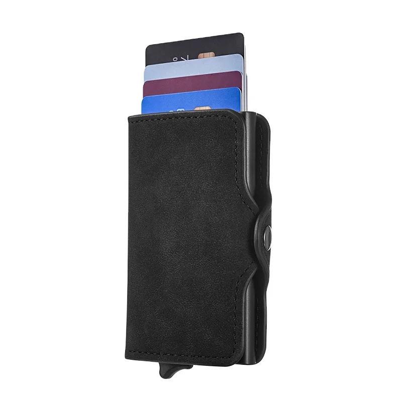 

Factory Stocks Patent Free Fashion Trading Mens RFID Blocking Pop Up PU Leather Wallets Card Case for Men, Black/blue/brown
