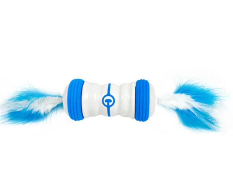 

Electronic Intelligent Pet Playing Teaser Toys Removable Natural Feather Safe High-quality Dog Cat Interactive Luminious Toys