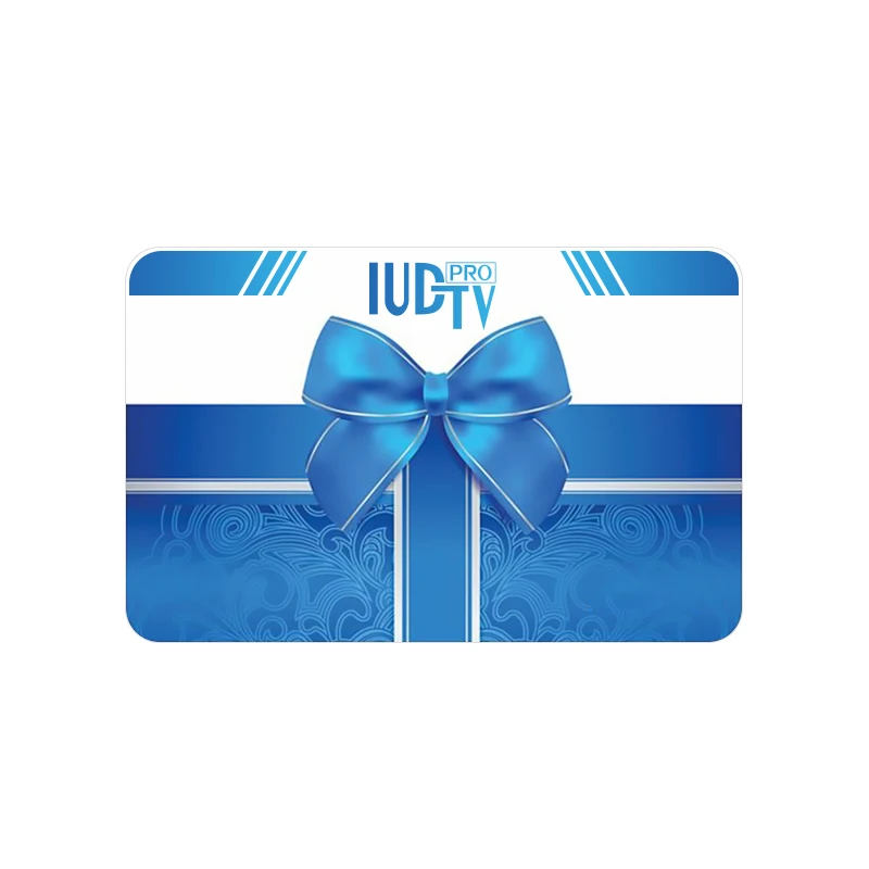 

Factory Wholosale IUD Pro Gift Card Yearly Free Test Smart TV box Express Support Reseller Panel