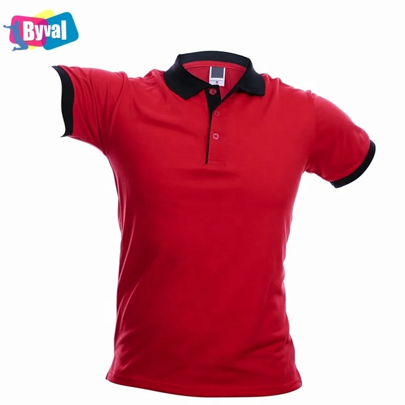 High Quality Custom 100% Polyester Uniform Classic Fit Short Sleeve Athletic Active Shirts Solid Golf Polo Shirts for Man