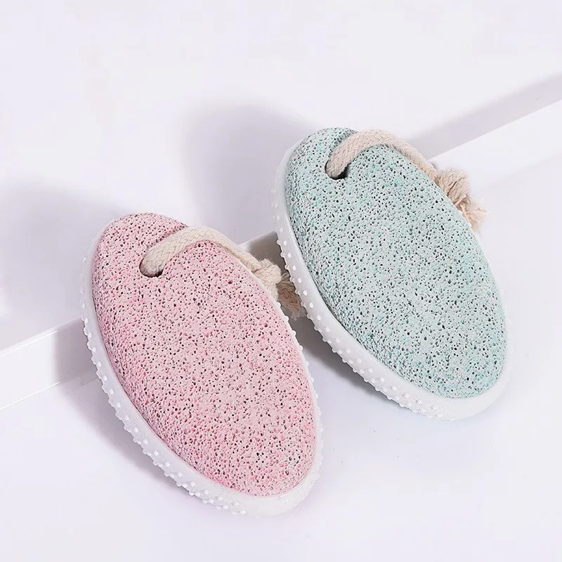 

BEAUFLY Latest design china oval shape plastic bath shoe pumice cute stones foot scrubber, Customized color