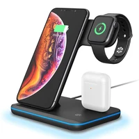 

Wireless Charging 3 in 1 Charger Dock 15W 10W Fast Mobile Phone Stand 3 in 1 Charger Station