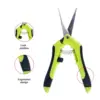 Garden Green Straight Tip Trimming Scissors with Spring