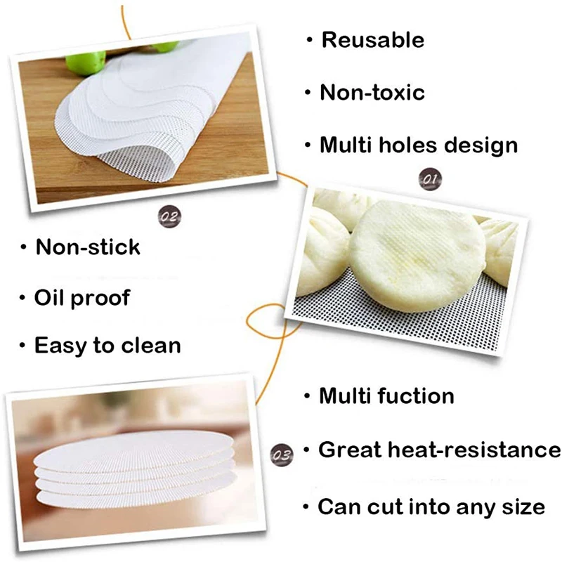 Non-stick Silicone Steamer Mat Round Fruit Dryer Dehydrator Mat ...