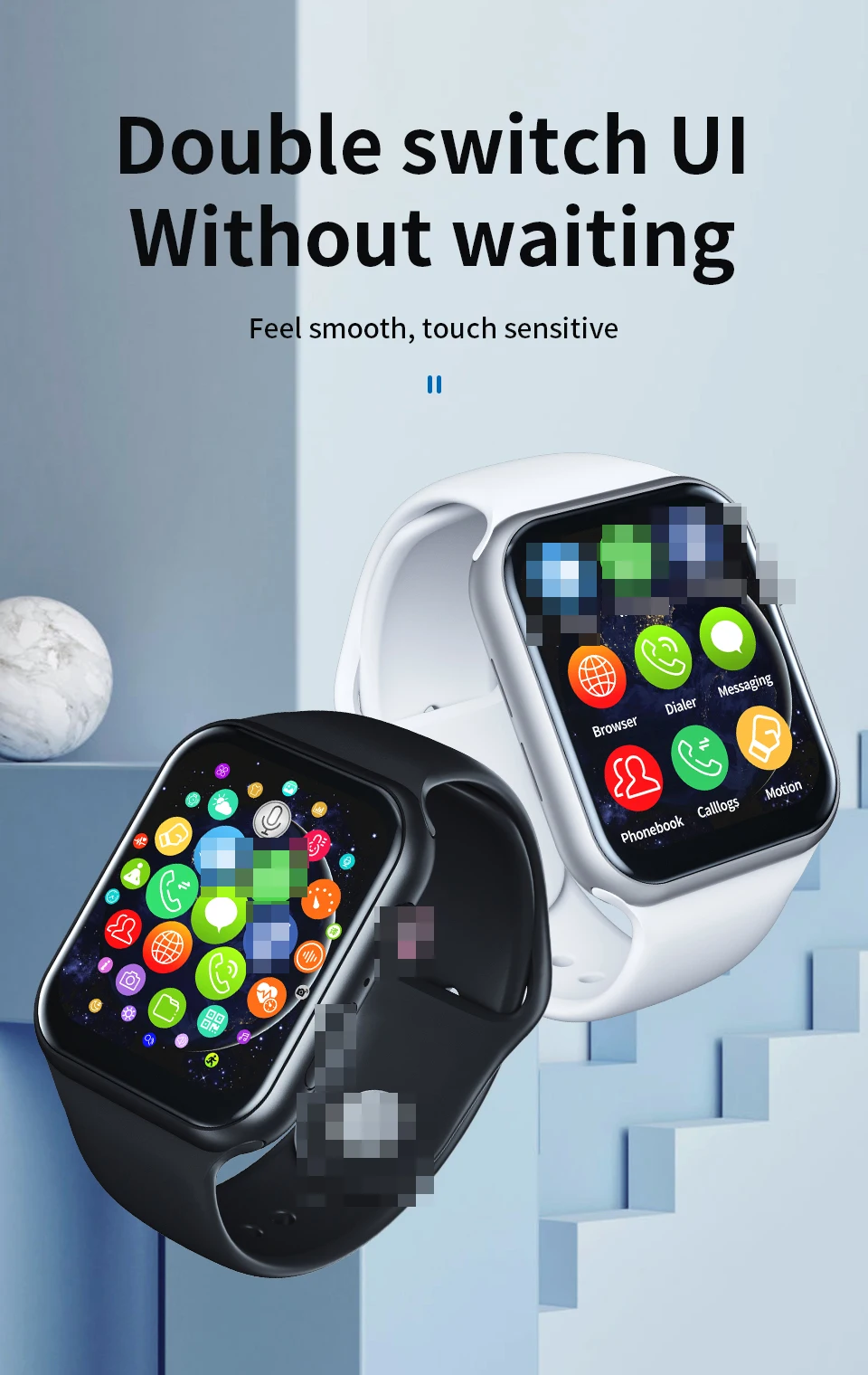 2021 New arrivals series 6 smartwatch Z20  smart watch Waterproof  iOS Android z20  BT Smartwatch