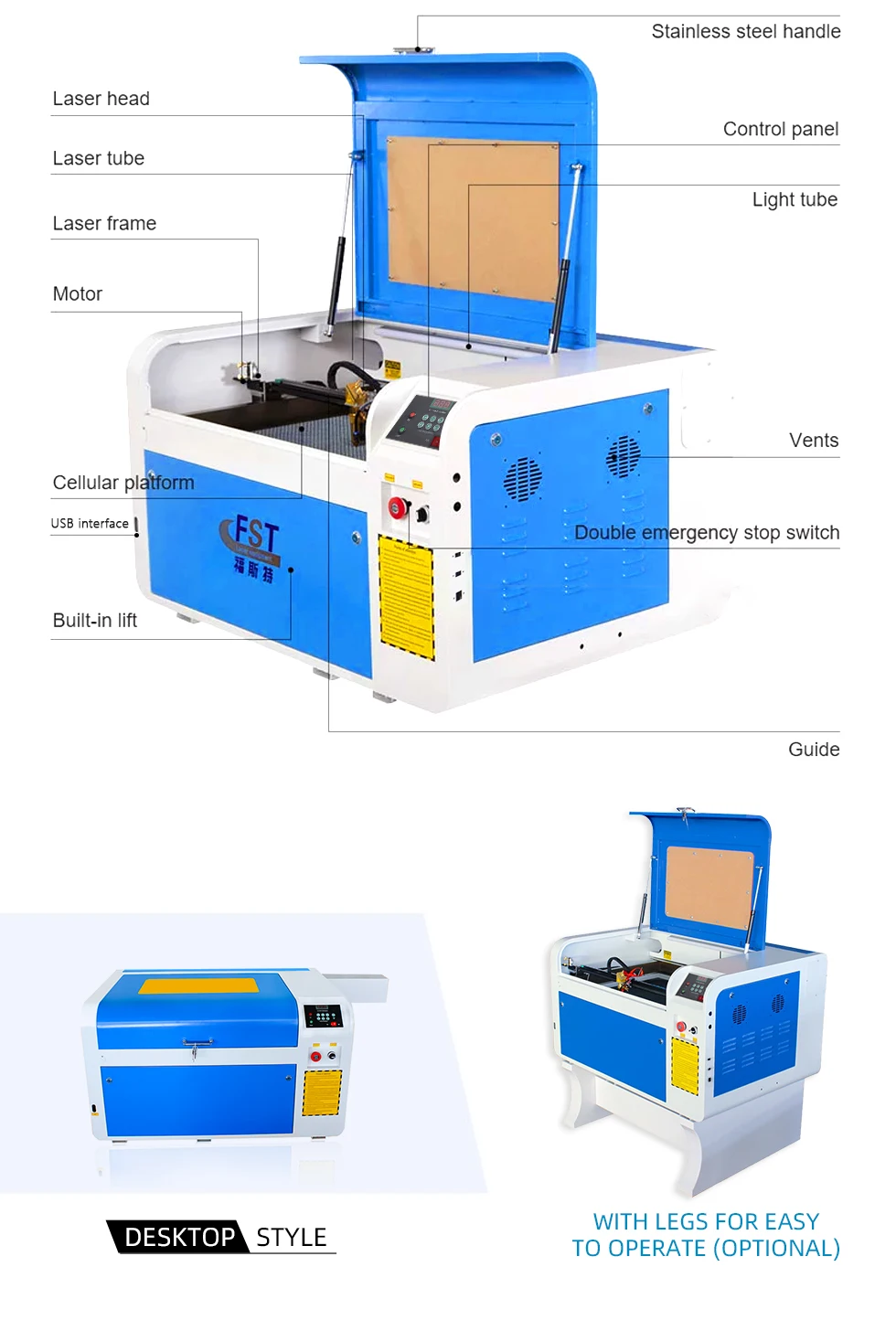 Cnc Co2 6040 Laser Engraving Cutting Machine For Wood Leather Jewelry Plastic Shoes Stamp Laser