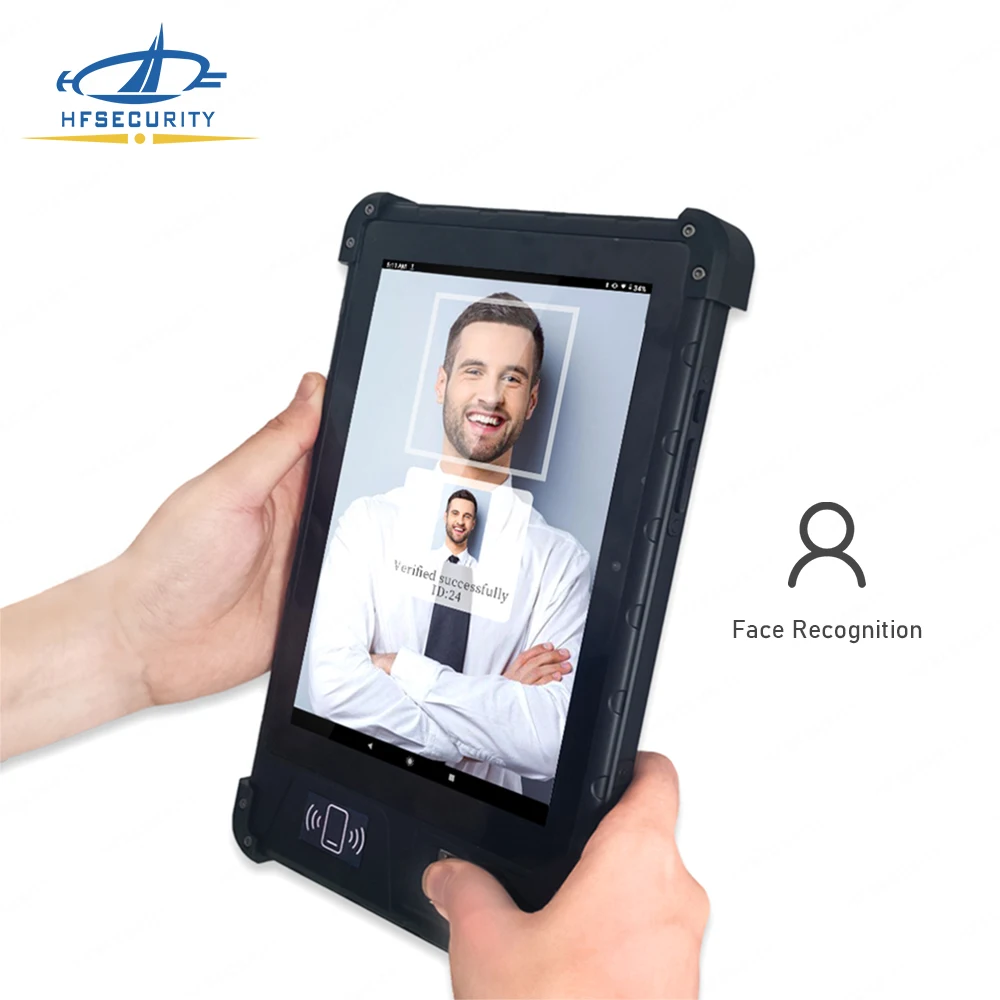 

FP08 8 Inch Rugged Touch screen 4G Android 9.0 barcode scanner fingerprint tablet with customize service