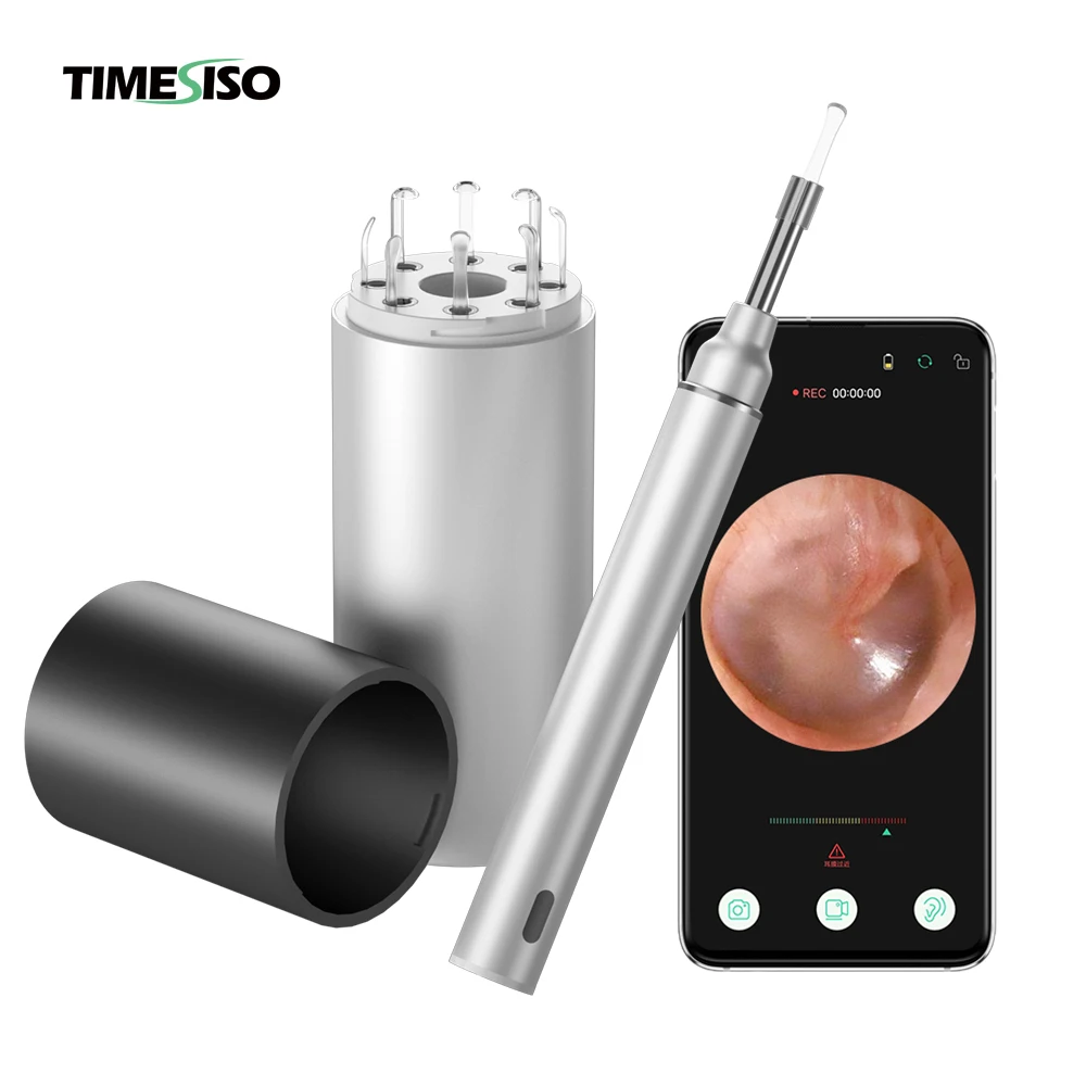 

1080P Baby Care Ear Cleaning Digital Otoscope Inspection Camera Magic Ear Cleaner, Black/grey/ sliver
