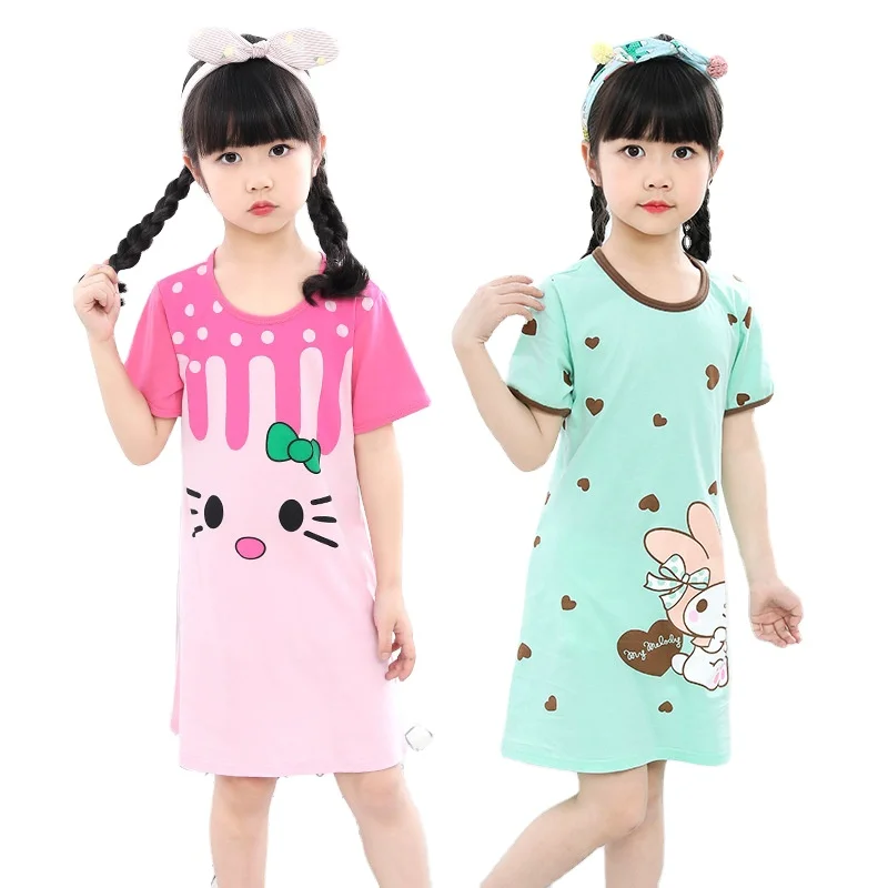 

Cute designer high quality baby cartoon pajama sets new design homefit textilesummer kids pyjamas 100% cotton pajamas dress, Customized color