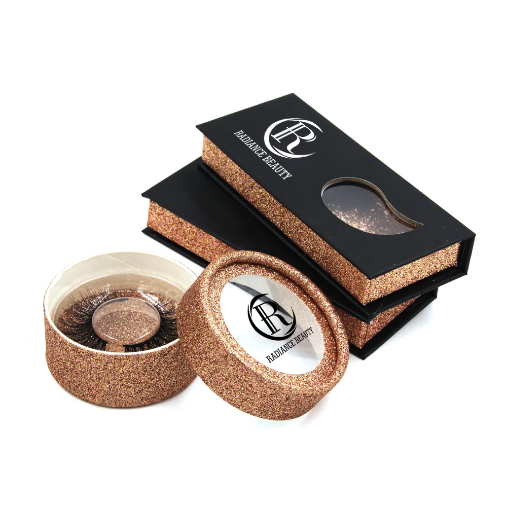 

new style fluffy siberian customize logo 3D mink lashes, Black