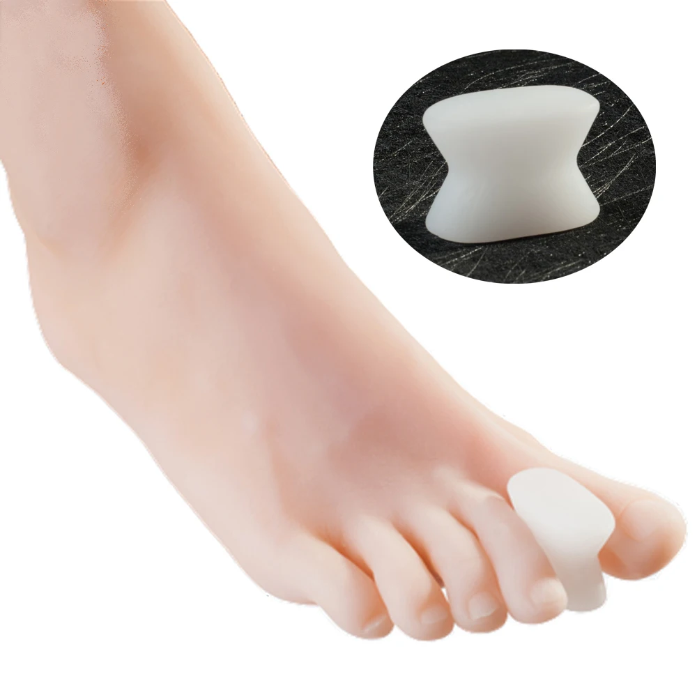 

Gel Bunion Toe Separator Toe Spacers For Foot Care Hallux Valgus Toe Corrector Separador de dedos de juanete de gel Separadores, Transparent