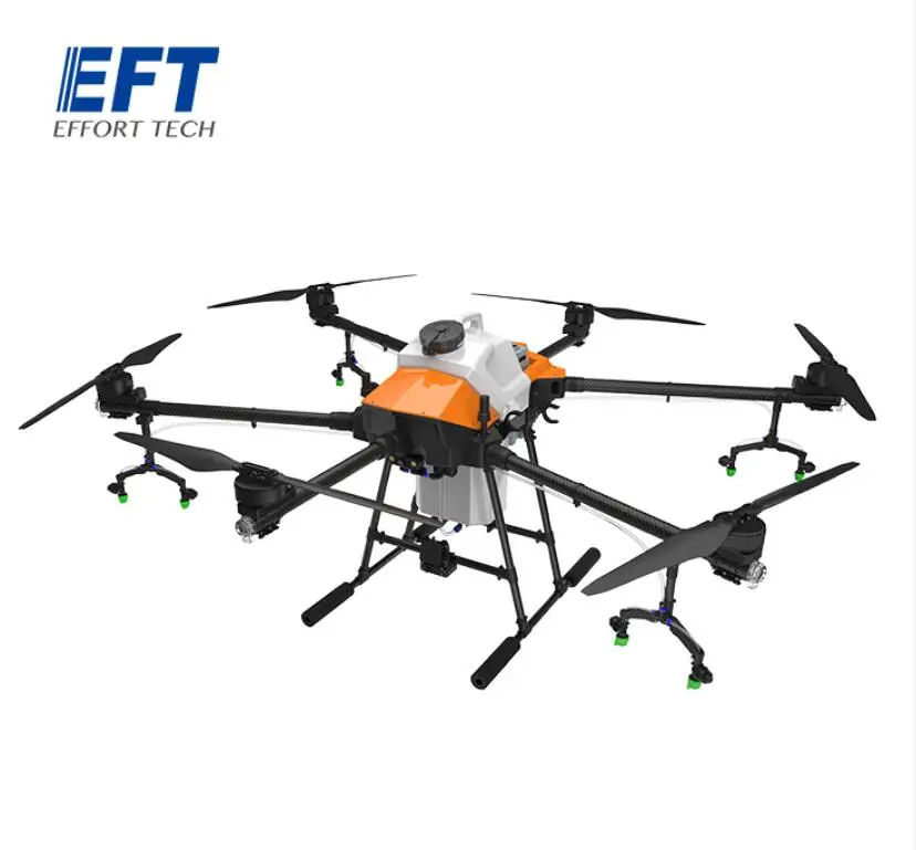 

2021 NEW EFT G620 6-Axis 20L 20KG Agricultural Spray Drone 8L Pump VD32 T12 H12 K3A With Hobbywing X9 Power System Kit