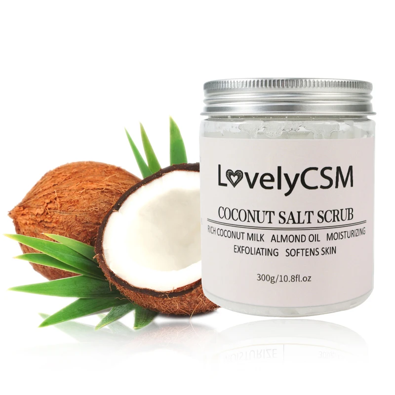 

2021 New Products Coconut Milk Body Scrub Whitening Nourishing Exfoliating Gommage Corps Exfoliante Skin Care Clean Bodyscrub