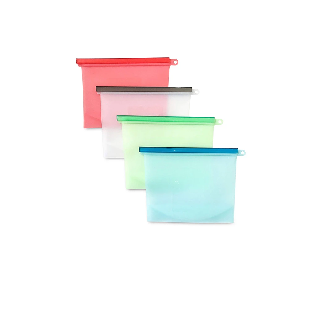 

Wholesale New product1500ML Silicone Storage Bag Reusable Food Bags Silicone Food Storage Bag