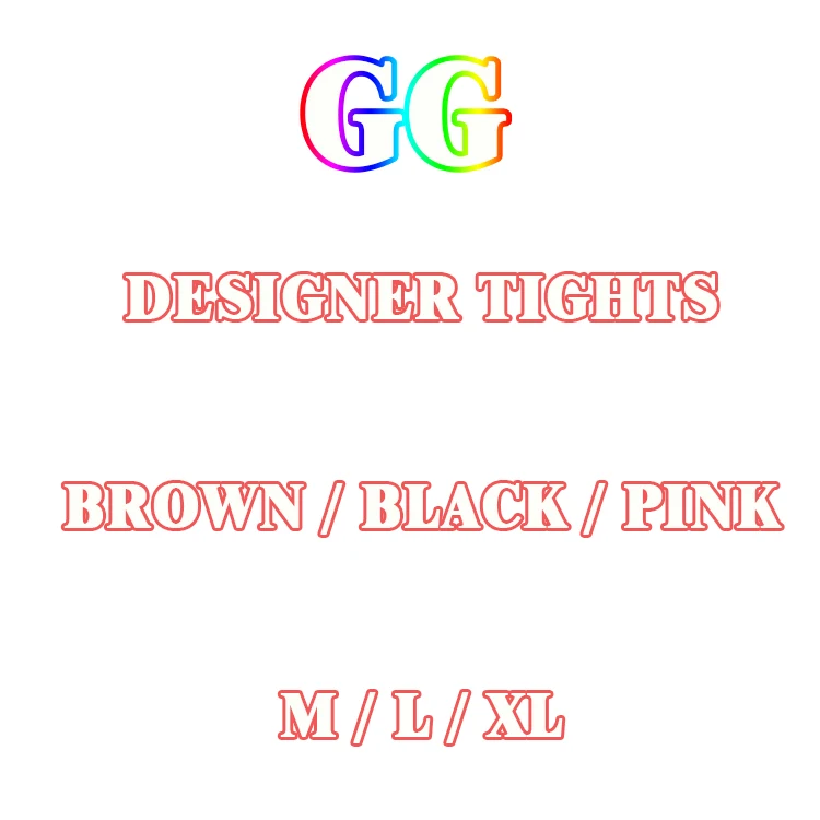

G brand pantyhose logo tights brand logo pants GG pink pantyhose tights designed tights