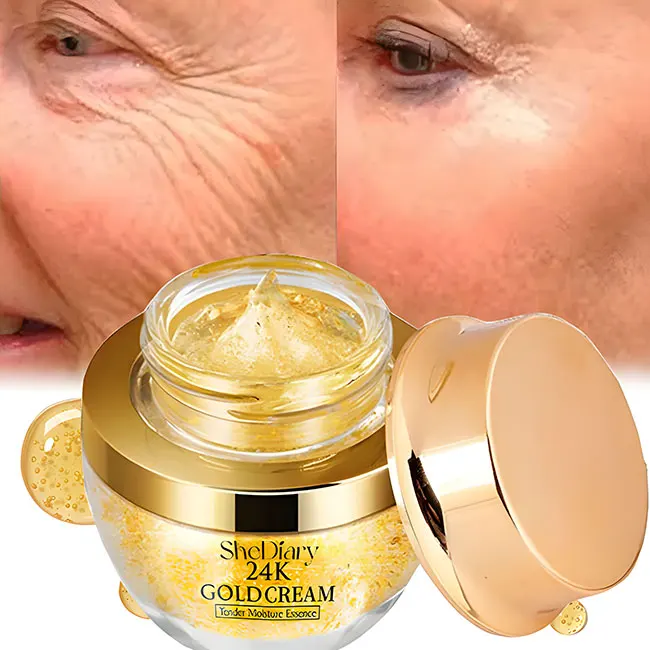 

factory vitamin c anti aging wrinkle puffiness dark spot removerkojic acid extra lightening creamwhitening 24k gold face cream