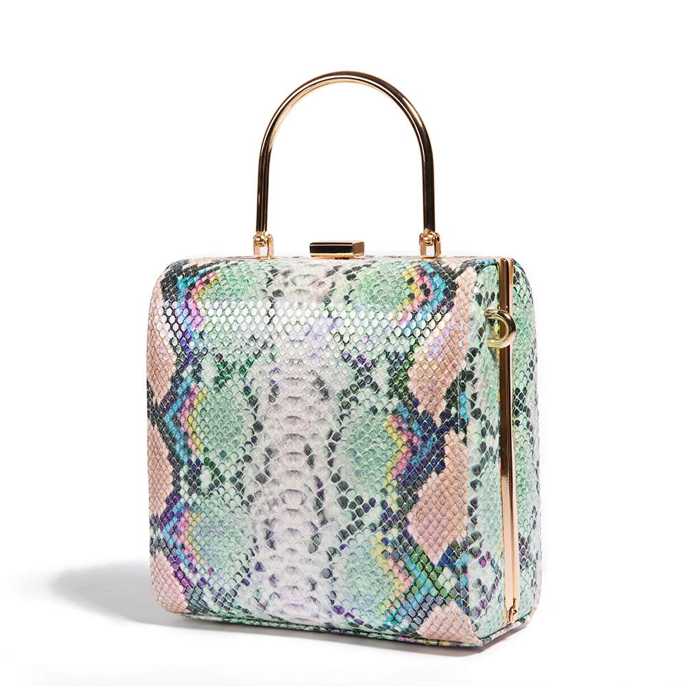 

2020 top grade designer purse famous brands polynesian print lady bags fashion clutches snake skin handbags for women