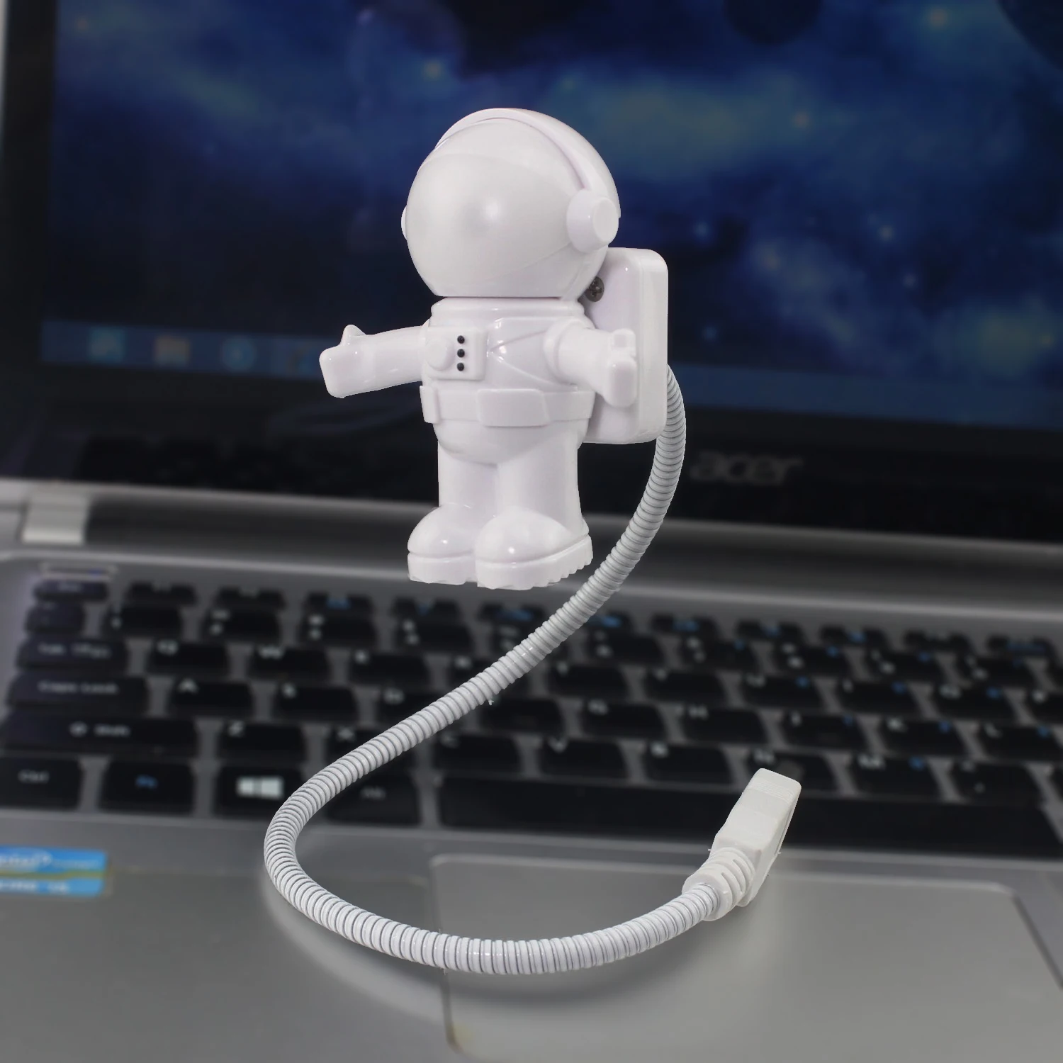 

Hot sale usb gadgets spaceman astronaut usb light with gooseneck