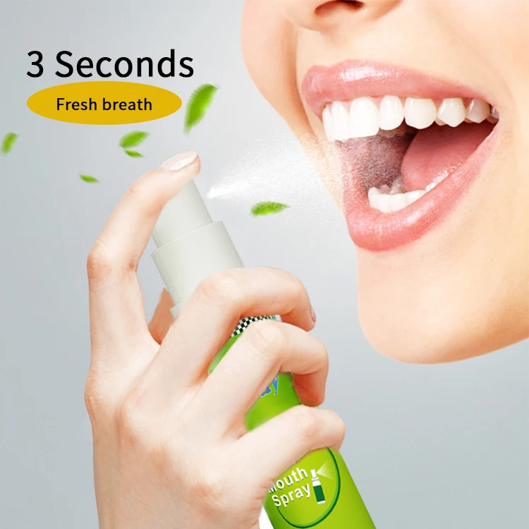 

Oral Care Natural Fresh Breath Mouth Spray For Bad Breath Portable Mint Perfume Mouth Breath Freshener Spray