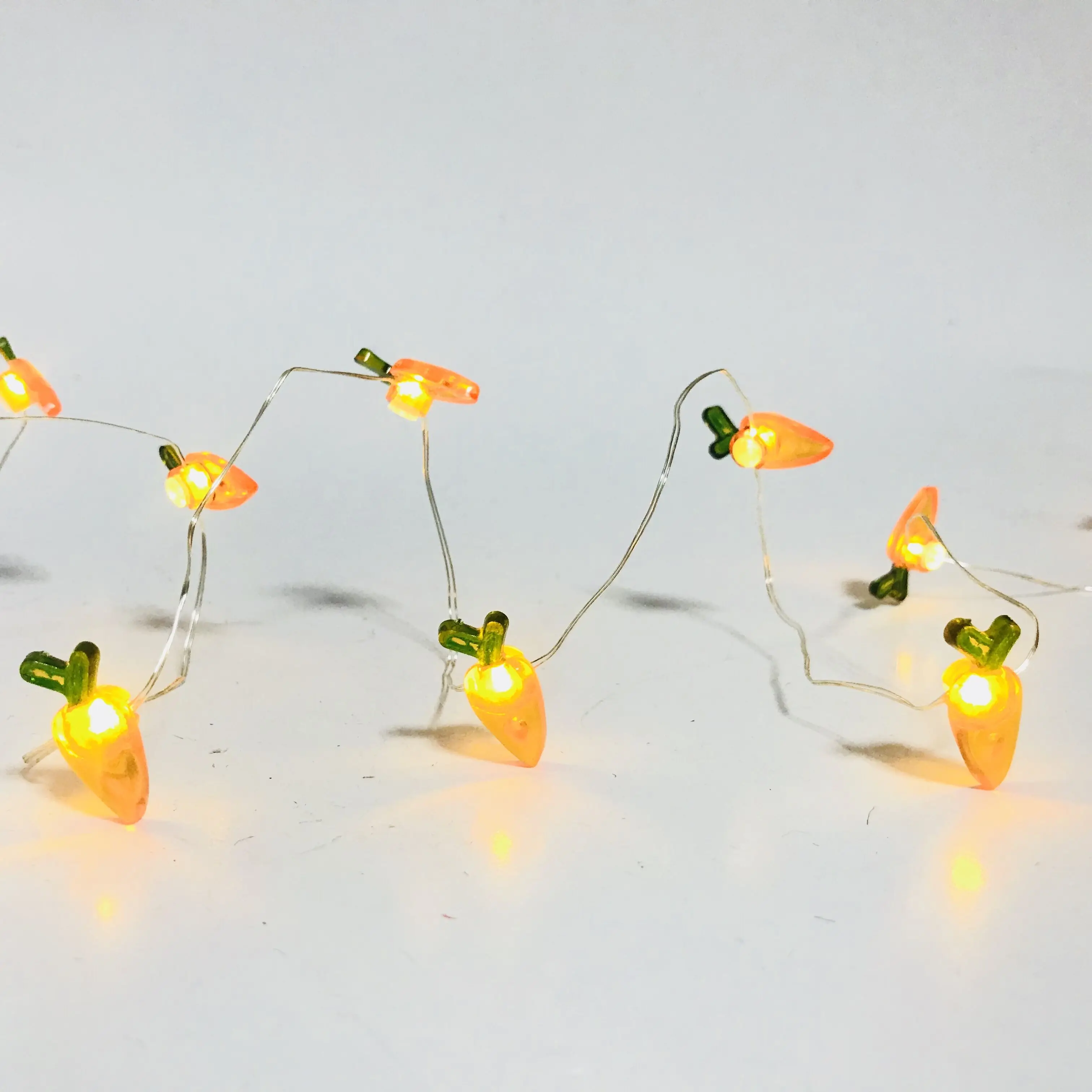 2020 New Design Easter Occasion Carrot Light String Battery Operated