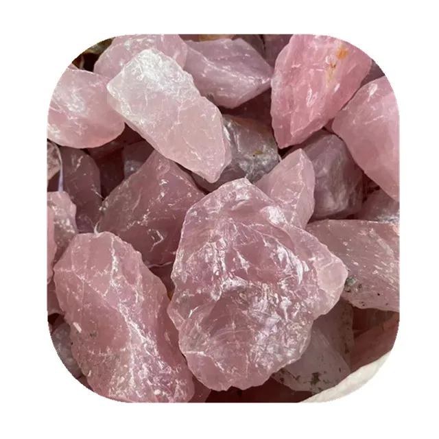 

wholesale natural uncut gemstones raw crystal healing stones rose quartz rough stone for home decoration