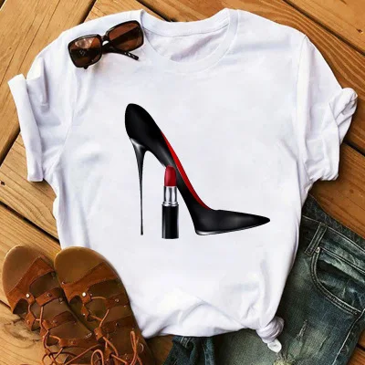 

Women's t-shirts 2021 O Neck Short Sleeve oversized top custom tshirt Printing White Polyester Sublimation Friends T shirt woman, Customized