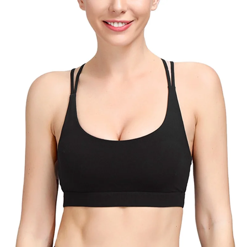

High Impact Sports Yoga Bra women criss cross yoga bra sexy custom blank sports bra
